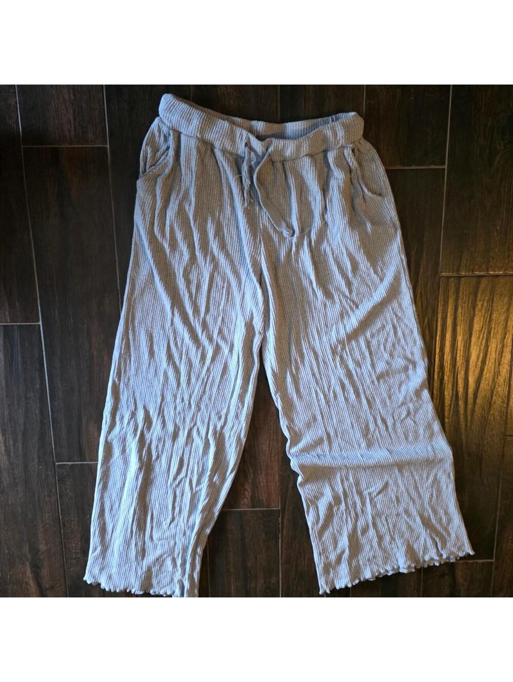 Ocean Drive Women's Grey and Blue Trousers
